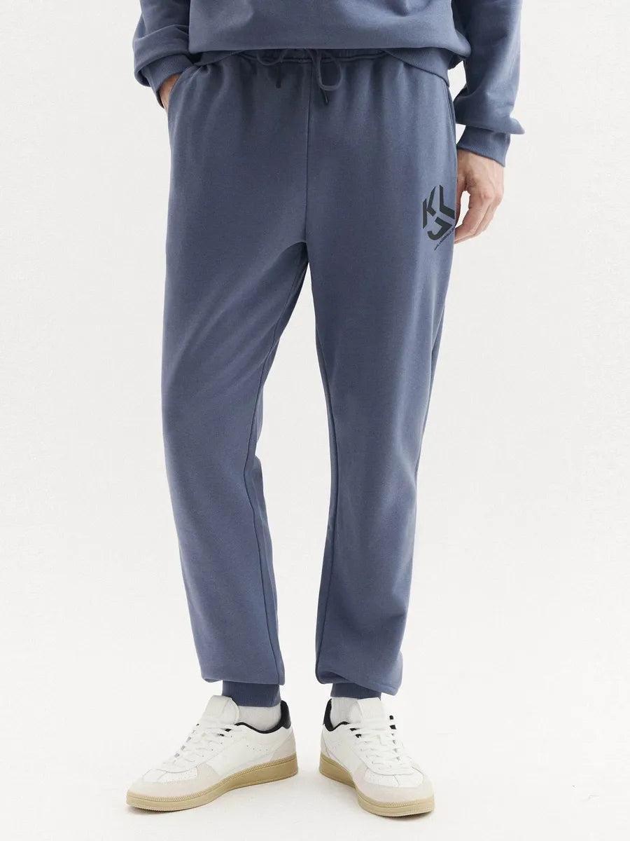 Karl Lagerfeld Monogram Slim Fit 运动裤, Grisaille - 正面视图
