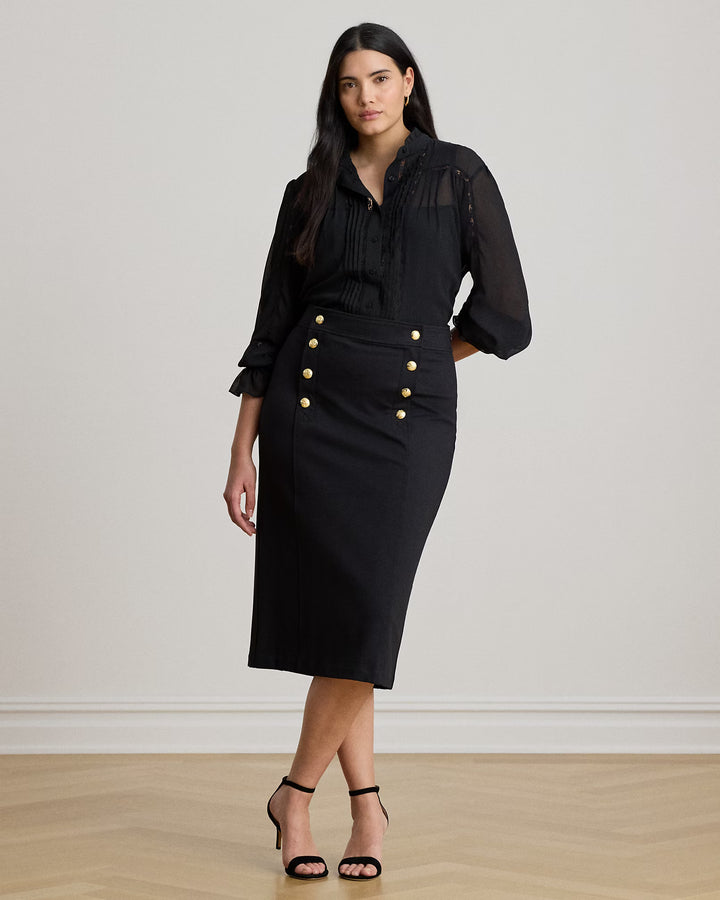 Lauren Ralph Lauren Sailor 铅笔裙，黑色 – 其他角度