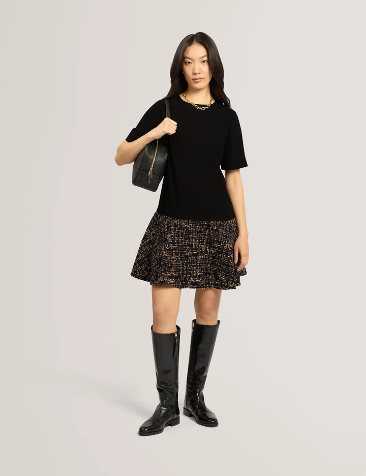 Ted Baker Ummid Robe mini Mockable à manches courtes | Noir