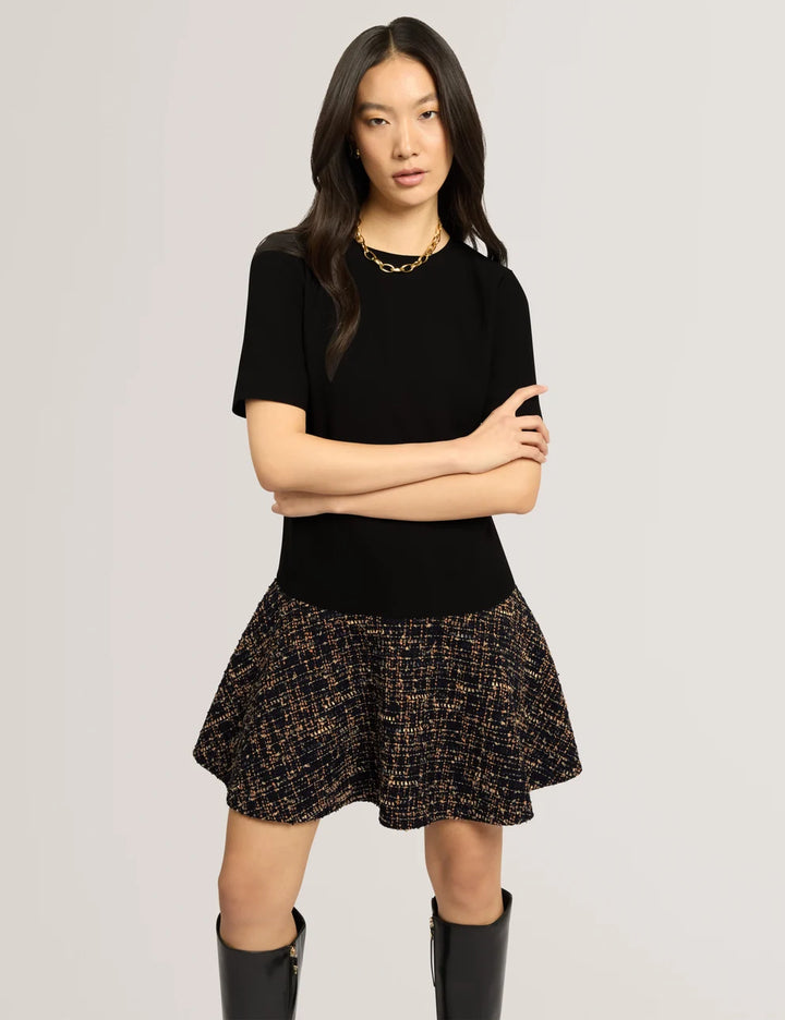 Ted Baker Ummid Robe mini Mockable à manches courtes | Noir – vue alternative 4