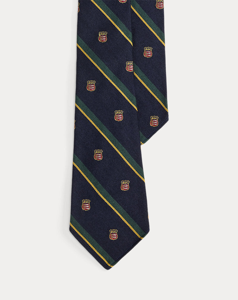 Cravatta club a righe di ispirazione vintage Ralph Lauren | Blu navy, vista 1