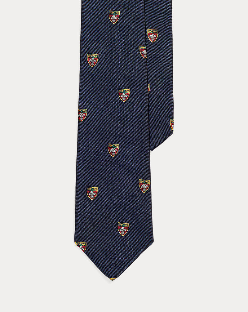Club-Krawatte aus Seidenrepp Ralph Lauren | Marineblau, Ansicht 1