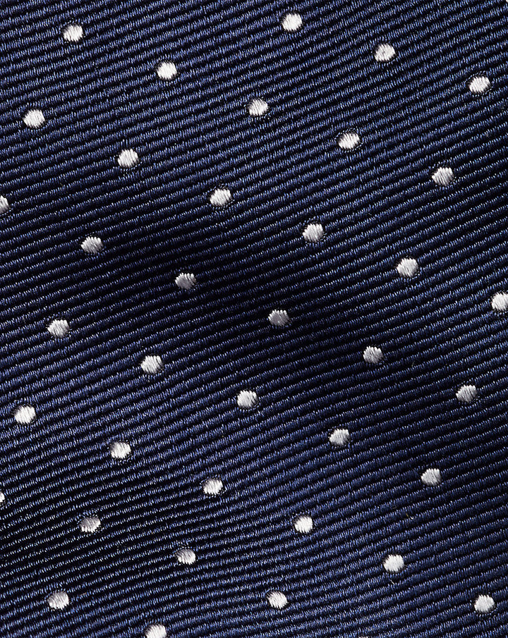 Cravate à pois en soie repp Ralph Lauren | Bleu marine/Blanc, vue 1
