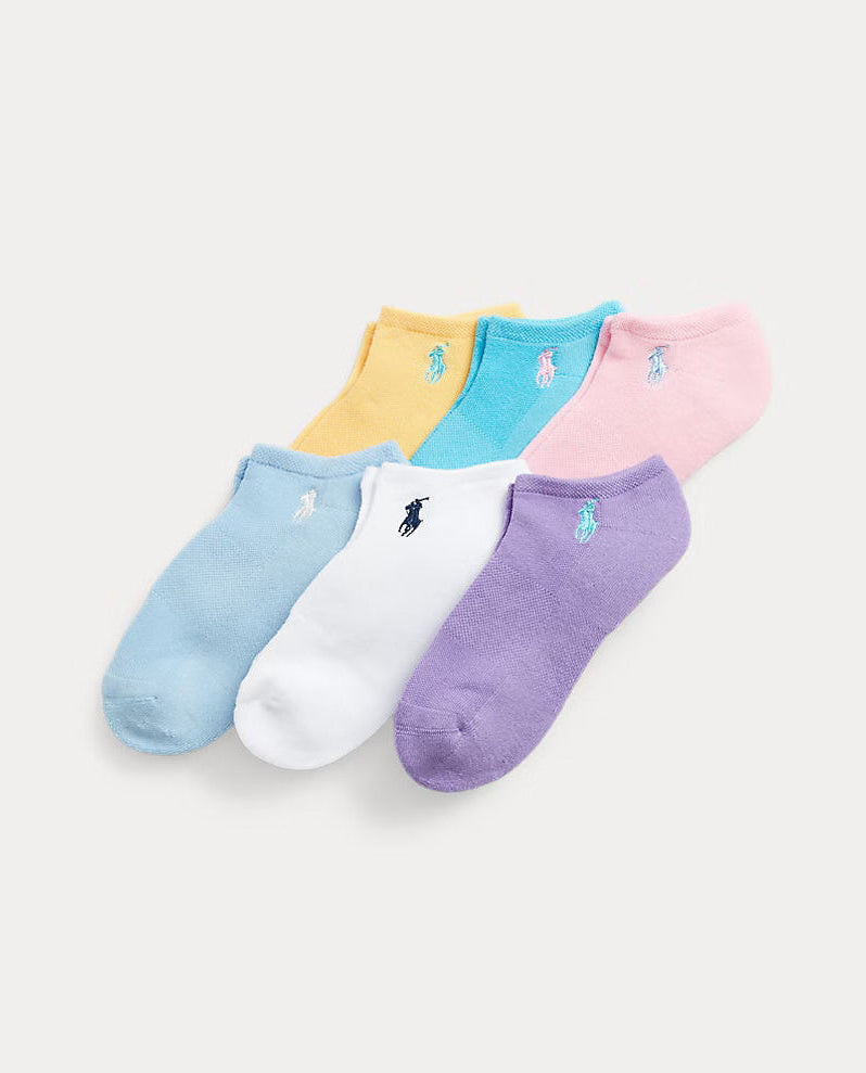 Ralph Lauren Damen Low-Cut Socken 6er-Pack: Multicolor