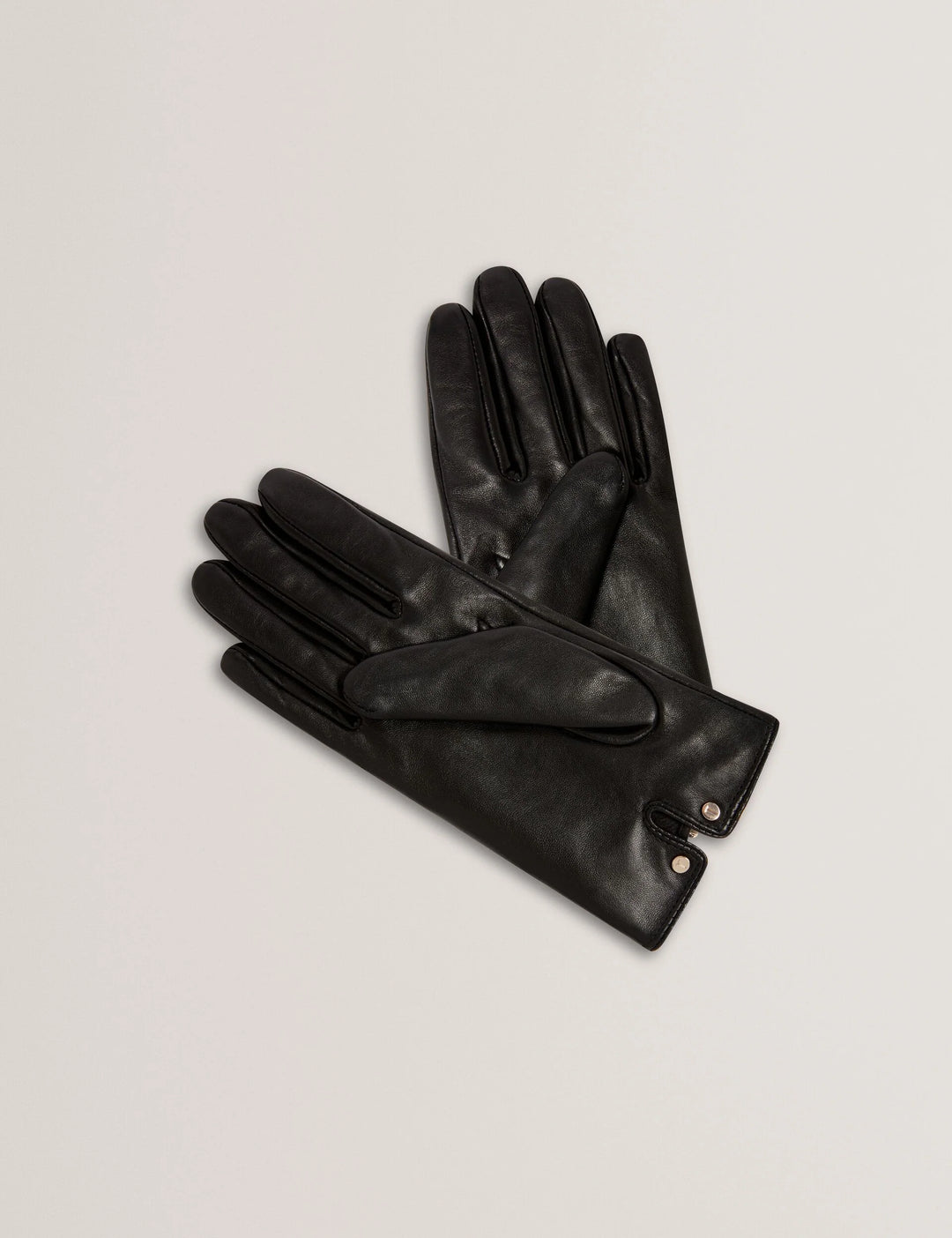Ted Baker Rennah Gants en cuir à détail nœud | Noir – vue alternative 2