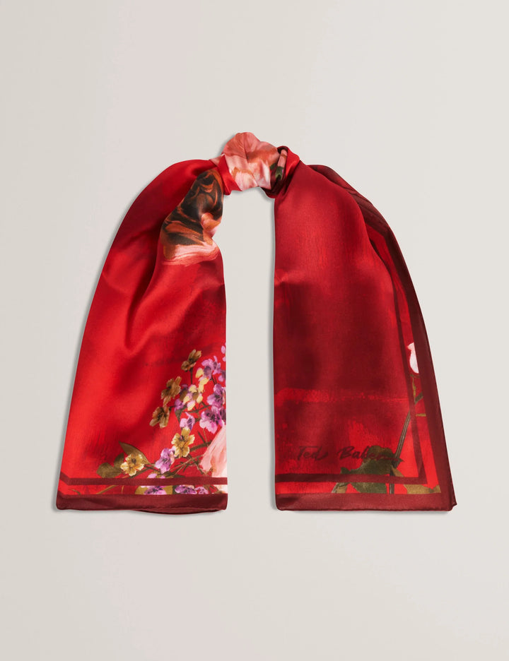 Ted Baker Elinon Foulard Carré en Soie | Rouge