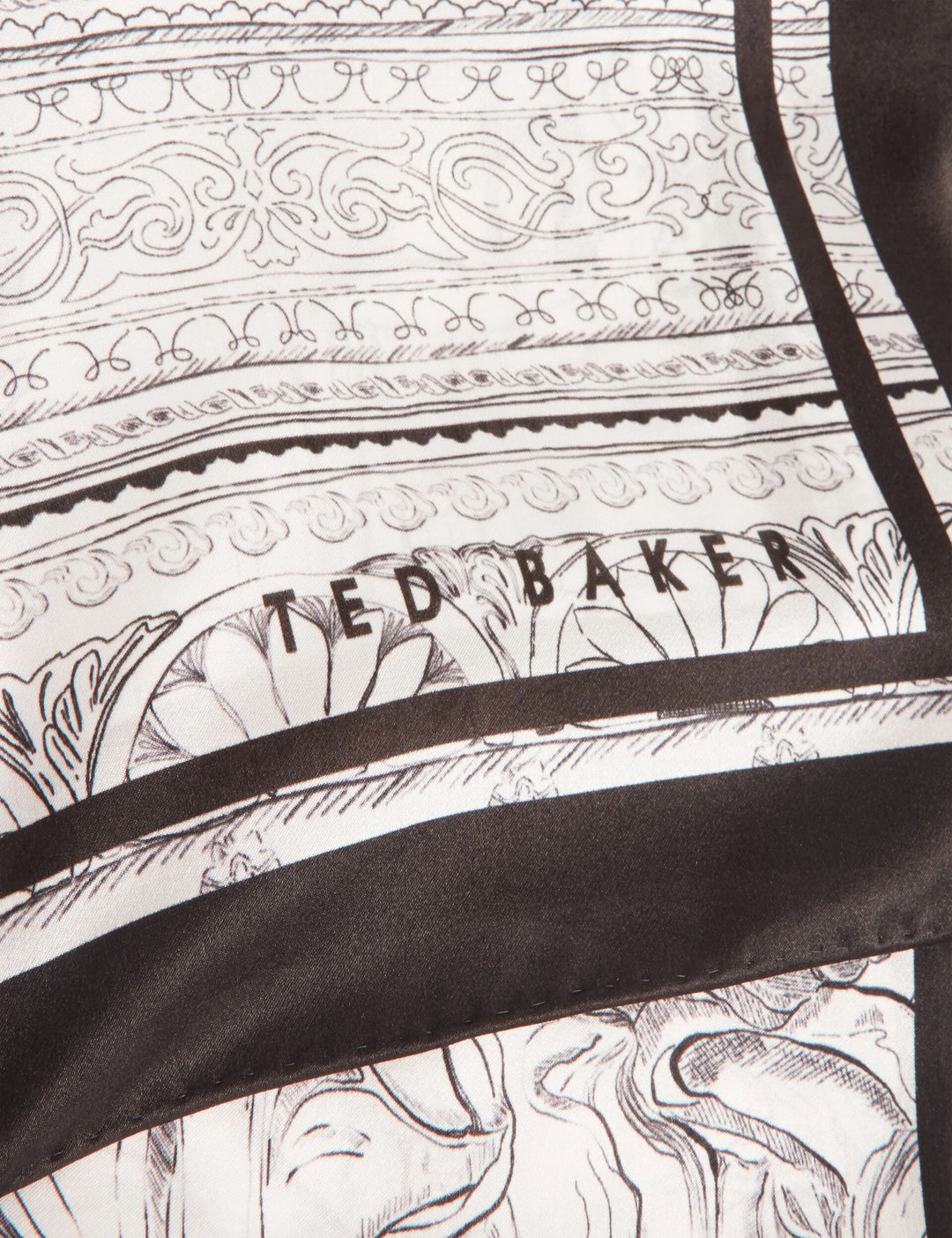 Ted Baker Nee Long foulard en soie imprimée | Ivoire – vue alternative 3