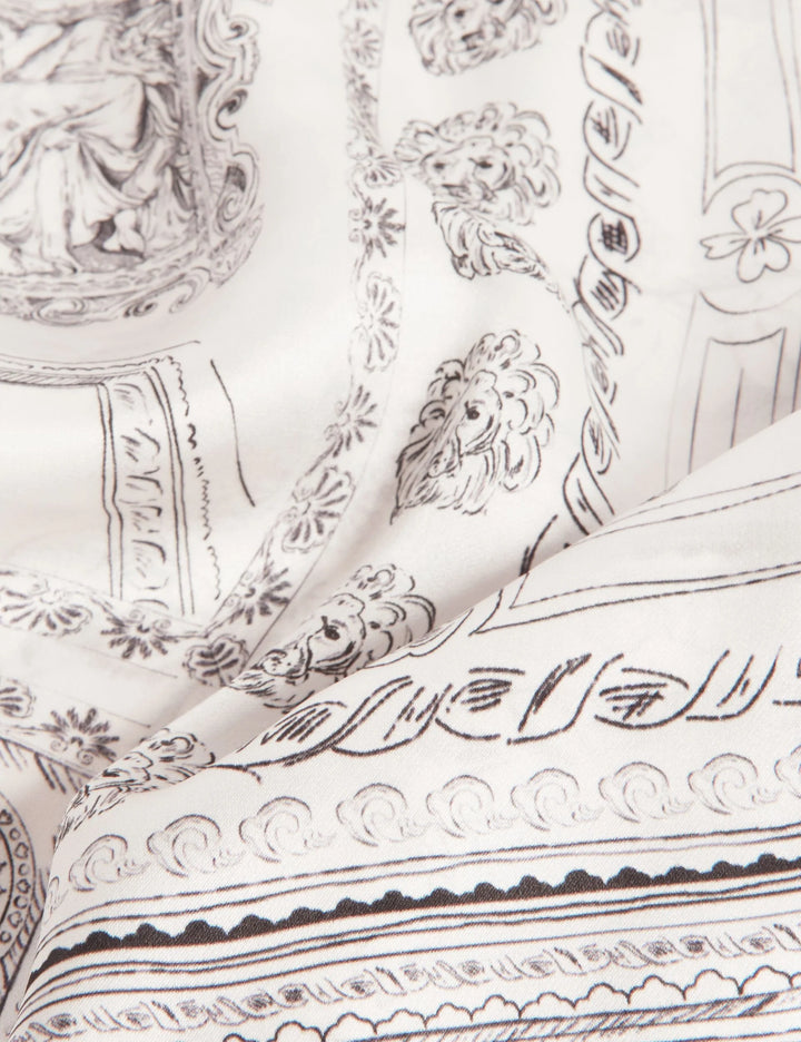 Ted Baker Nee Long foulard en soie imprimée | Ivoire – vue alternative 4