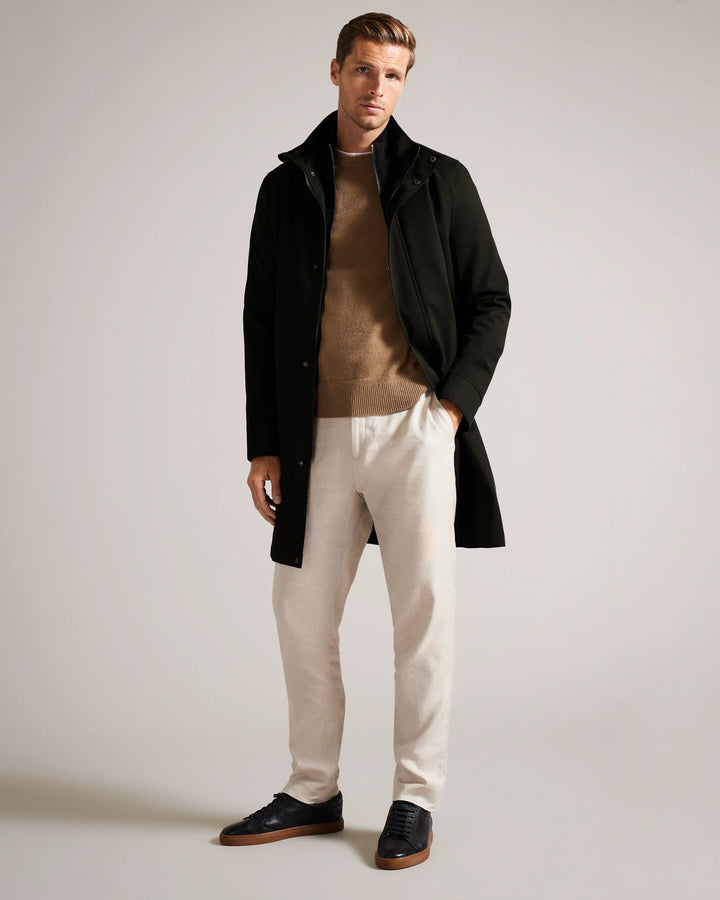 Ted Baker Erolson Μακριά Funnel Neck Καπαρντίνα | Κυπαρισσί