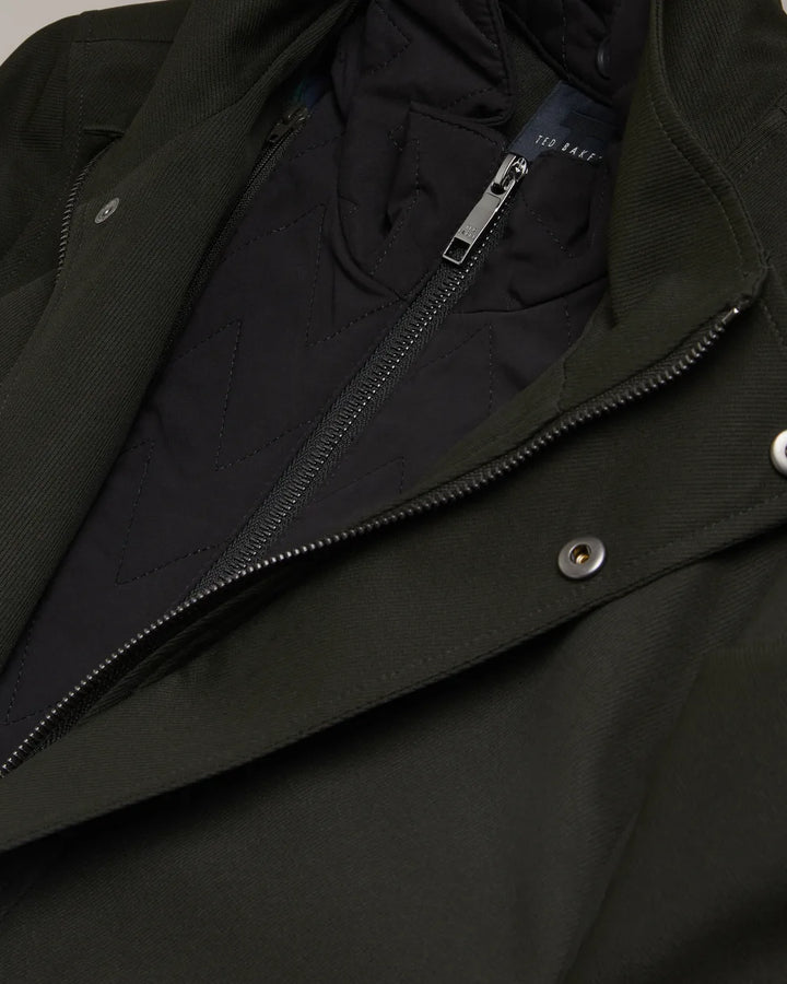 Ted Baker Erolson Μακριά Funnel Neck Καπαρντίνα | Κυπαρισσί