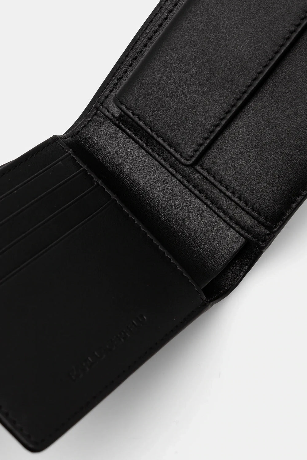Karl Lagerfeld Cartera Bifold Loom de Piel, Negro - vista alternativa