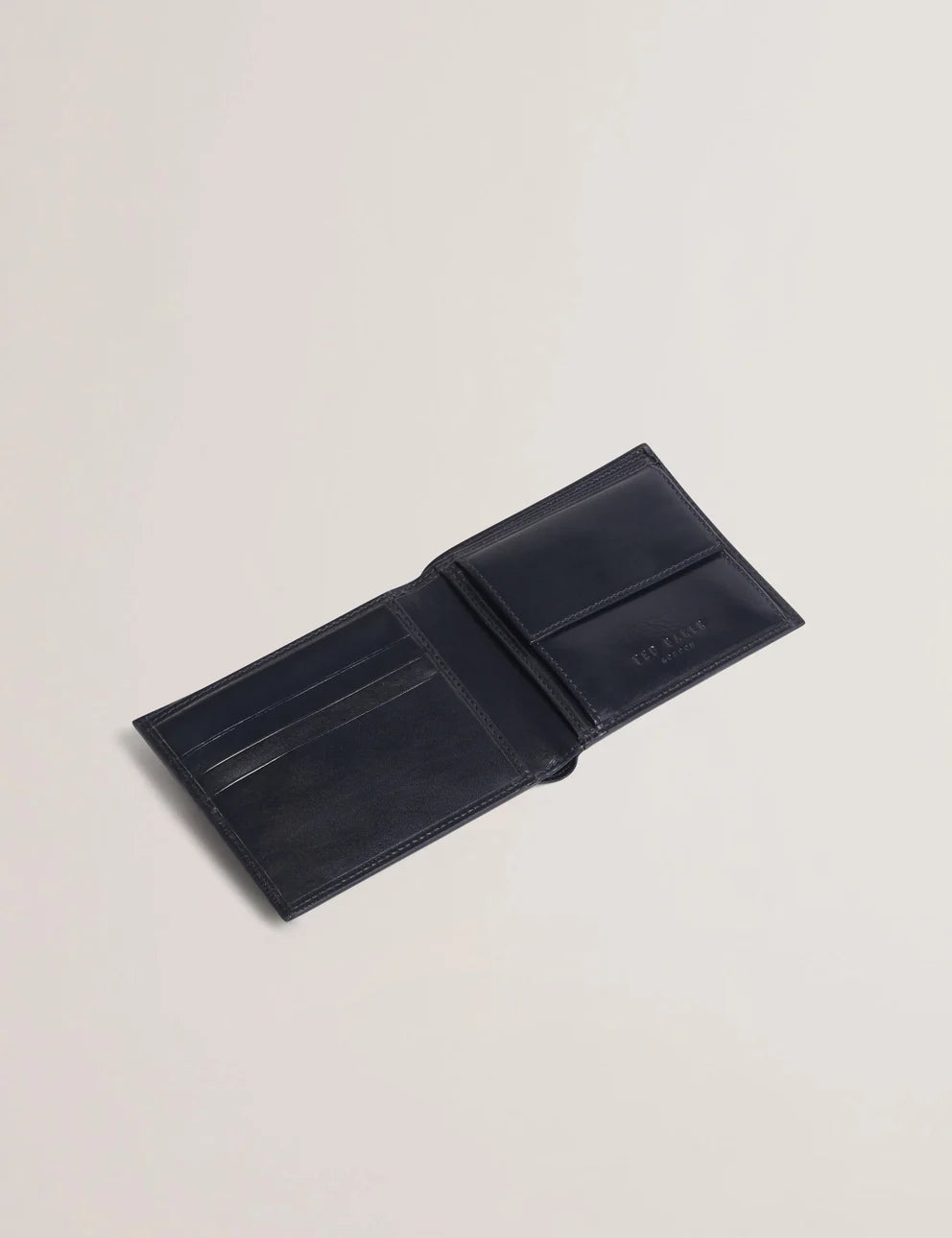 Ted Baker Prugs Portafoglio in Pelle con Portamonete | Blu Navy – vista alternativa 2