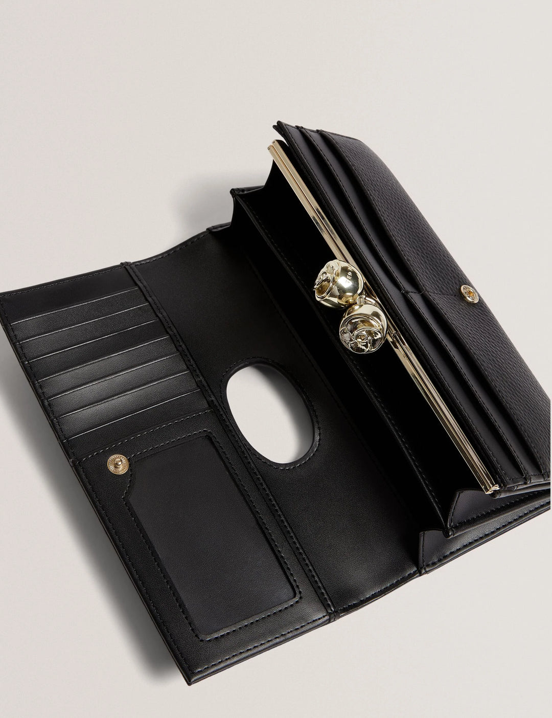 Ted Baker Roosali Grand Portefeuille en Cuir | Noir – vue alternative 2
