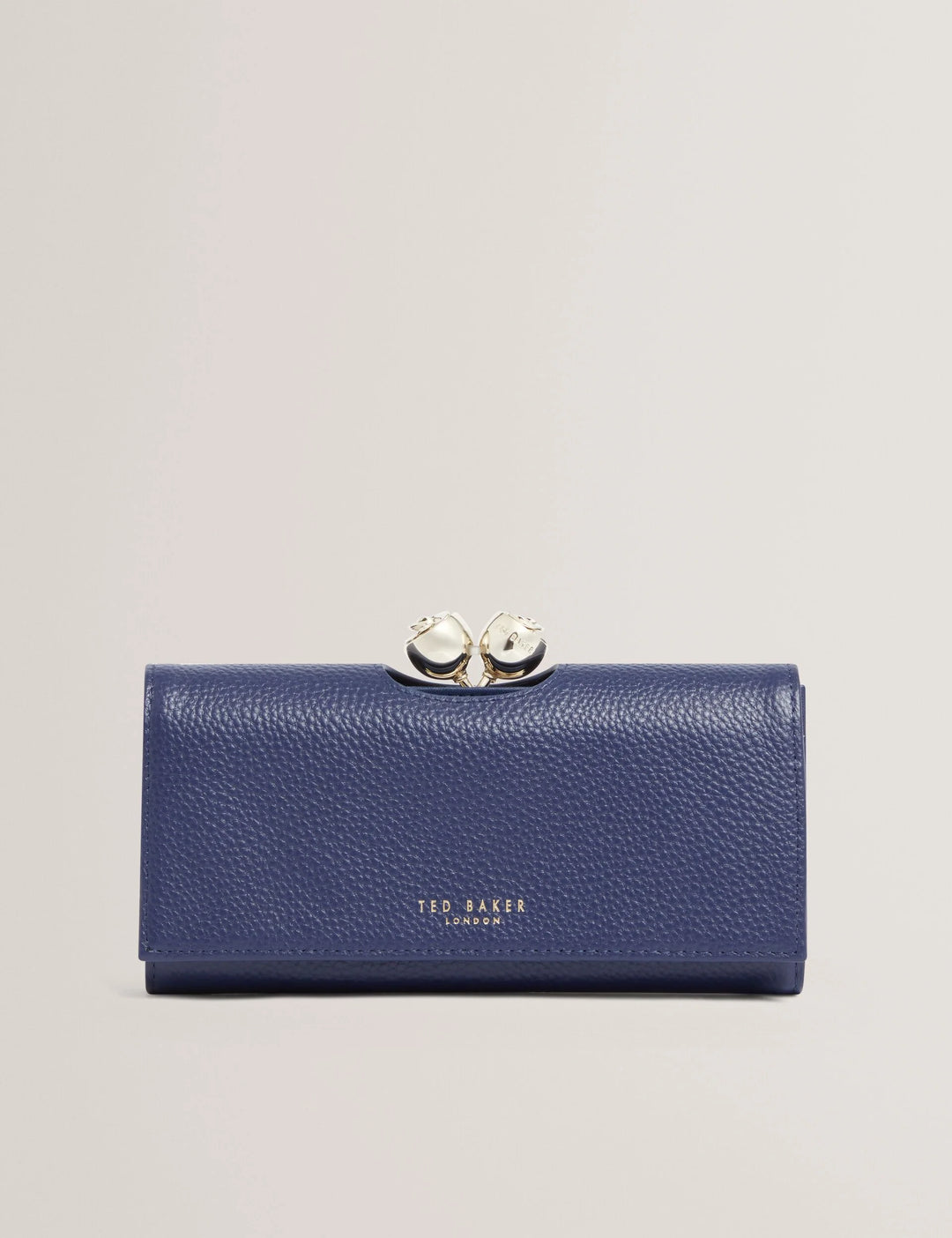 Ted Baker Roosali Grand Portefeuille en Cuir | Bleu Foncé