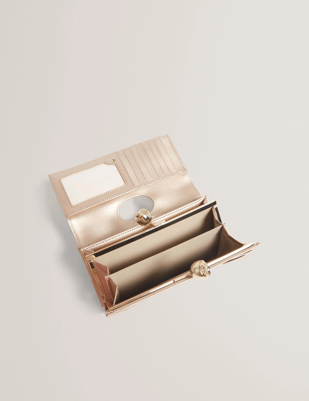 Ted Baker Roosali Grand Portefeuille en Cuir | Doré – vue alternative 2