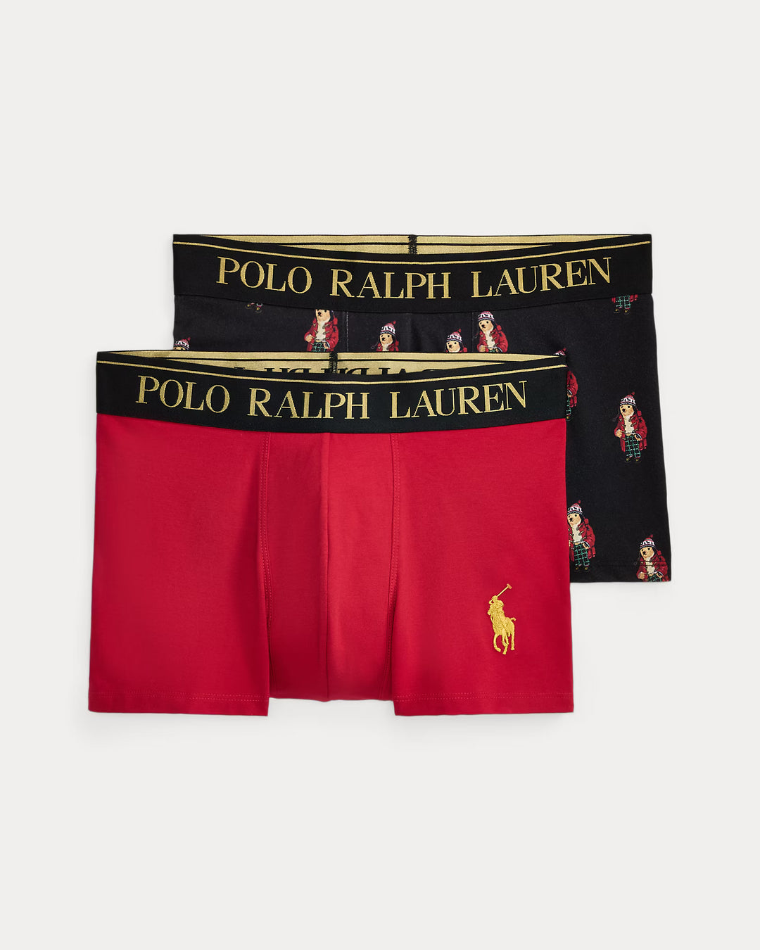Ralph Lauren Pack de 2 bóxers de algodón stretch | Rojo/Negro