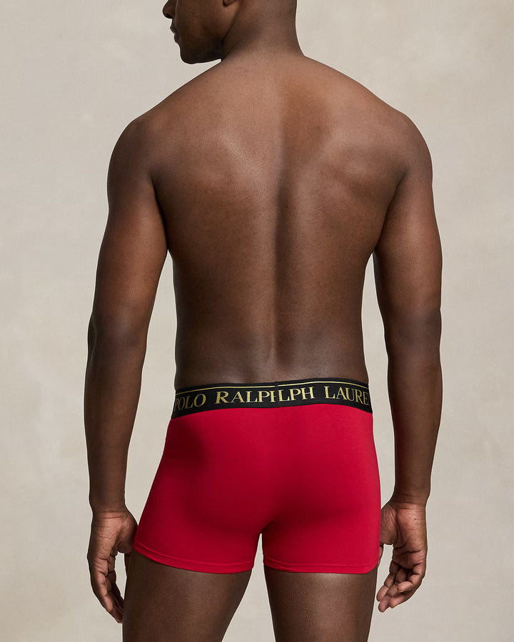 Ralph Lauren Stretch Cotton Trunk 2-Pack | Red/Black – alternate view 4