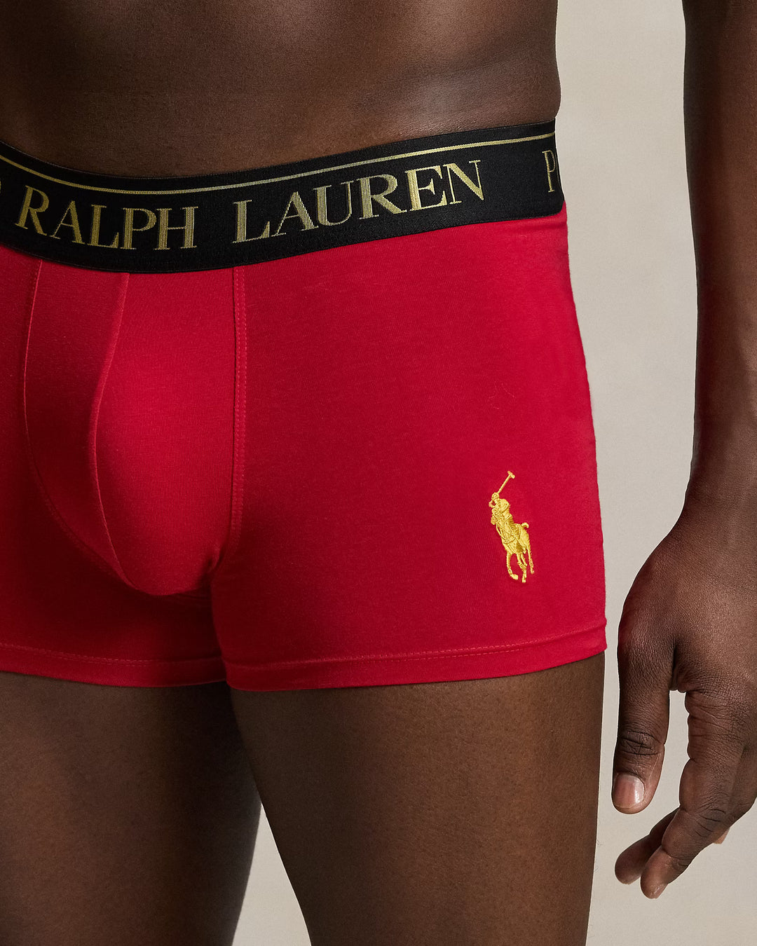 Ralph Lauren Stretch Cotton Trunk 2-Pack | Red/Black – alternate view 5