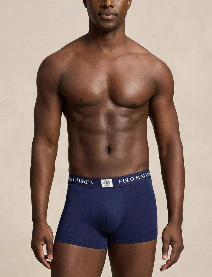 Ralph Lauren طقم 3 بوكسر من قطن مطاطي | أبيض/كحلي/Pony – عرض بديل 3