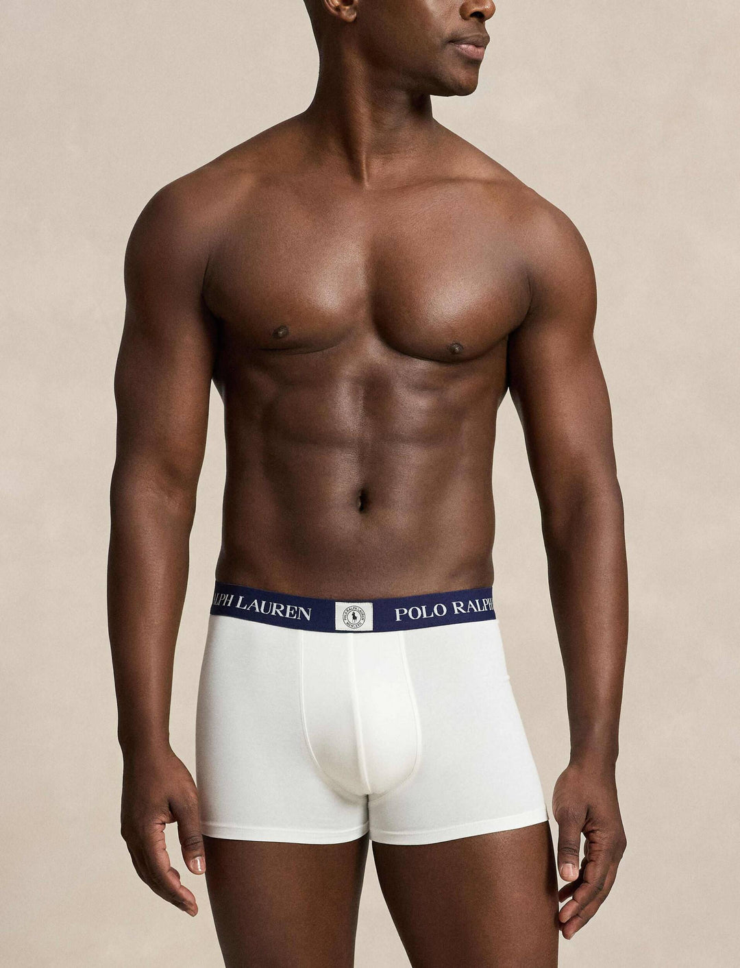 Ralph Lauren طقم 3 بوكسر من قطن مطاطي | أبيض/كحلي/Pony – عرض بديل 4