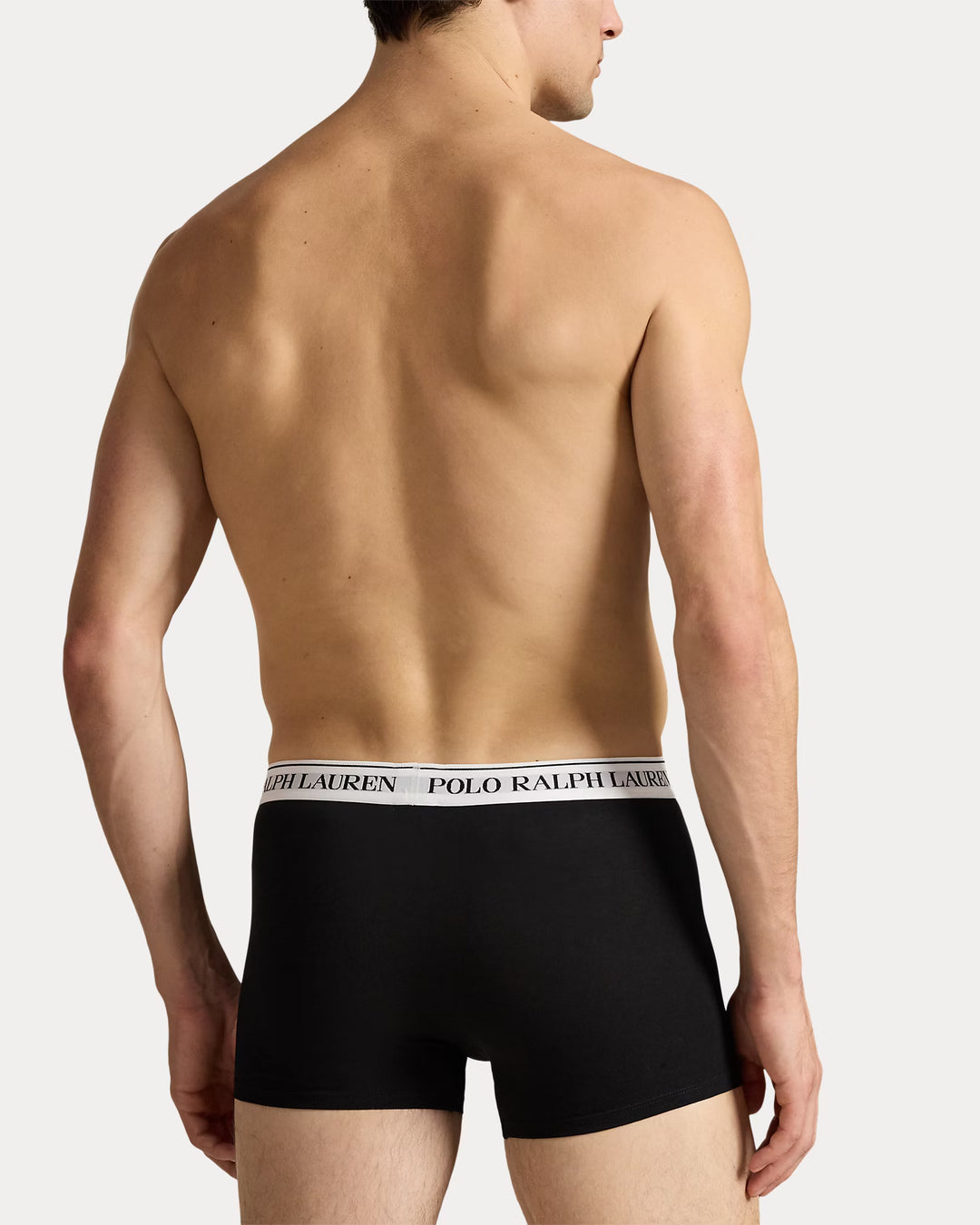 Ralph Lauren 男士经典弹力棉平角内裤三条装 | 黑色 – 商品图片 03