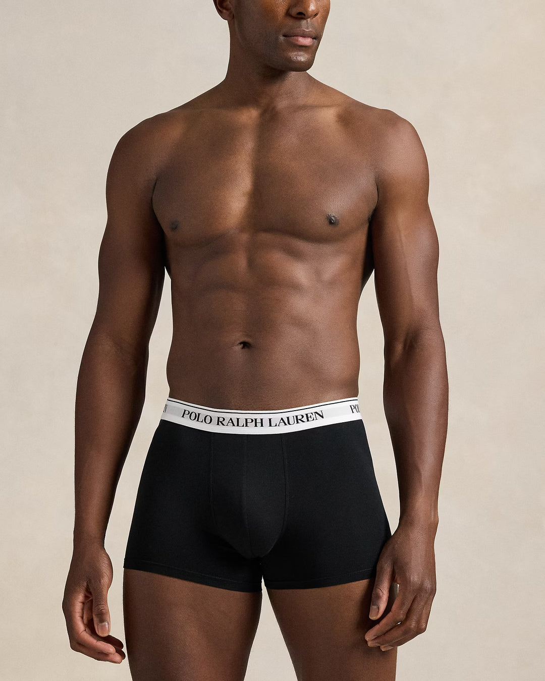 Ralph Lauren 3er-Pack klassische Trunks aus Stretch-Baumwolle | Weiß/Schwarz/Grau – alternative Ansicht 2