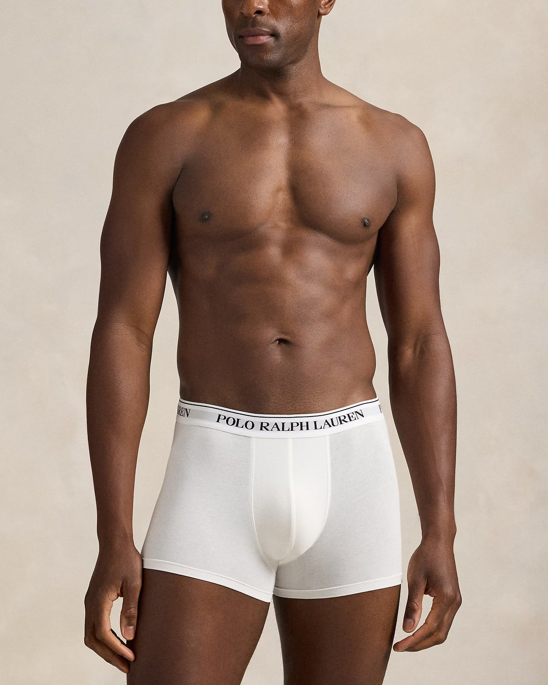 Ralph Lauren 3er-Pack klassische Trunks aus Stretch-Baumwolle | Weiß/Schwarz/Grau – alternative Ansicht 3