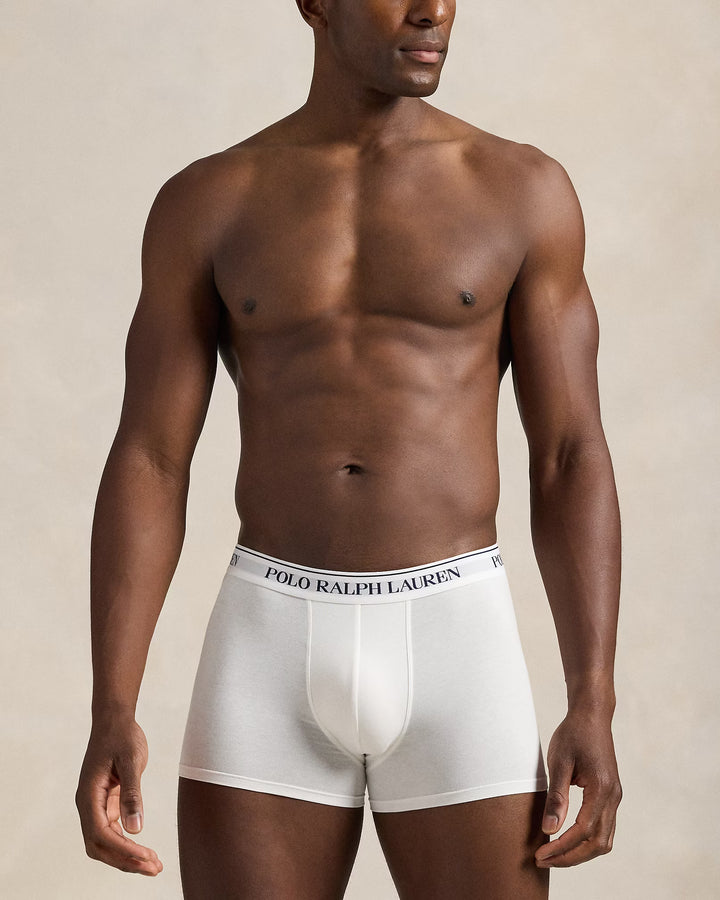 Ralph Lauren Classic Stretch-Cotton Trunk 3-Pack | White/Navy/Pony – alternate view 4