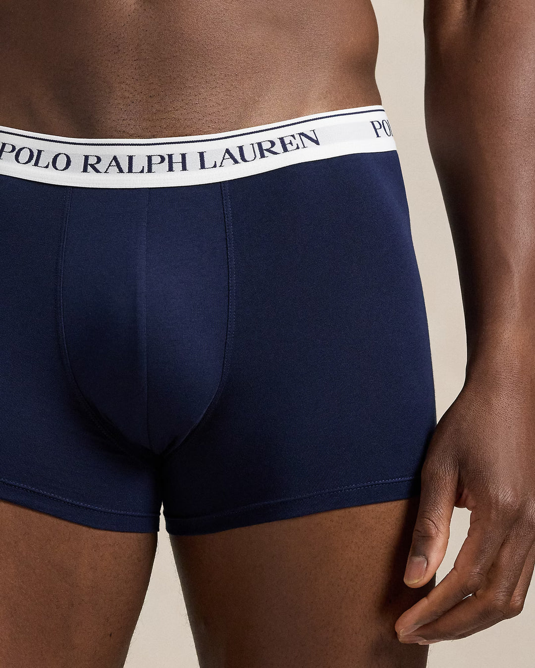 Ralph Lauren Classic Stretch-Cotton Trunk 3-Pack | White/Navy/Pony – alternate view 5