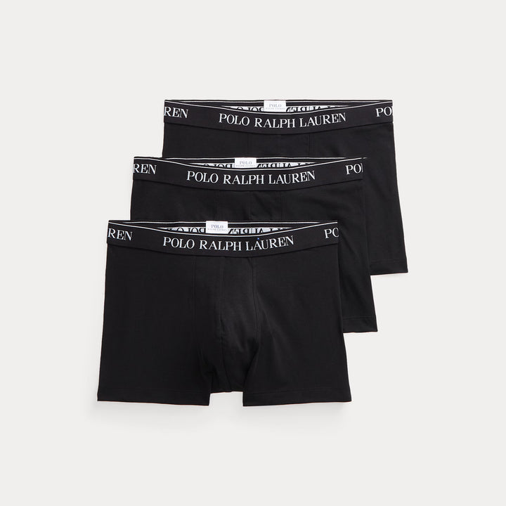 Ralph Lauren Calzoncillos bóxer de hombre de algodón elástico pack de 3 | Negro – imagen del producto 01