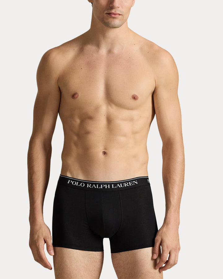 Ralph Lauren Calzoncillos bóxer de hombre de algodón elástico pack de 3 | Negro – imagen del producto 02