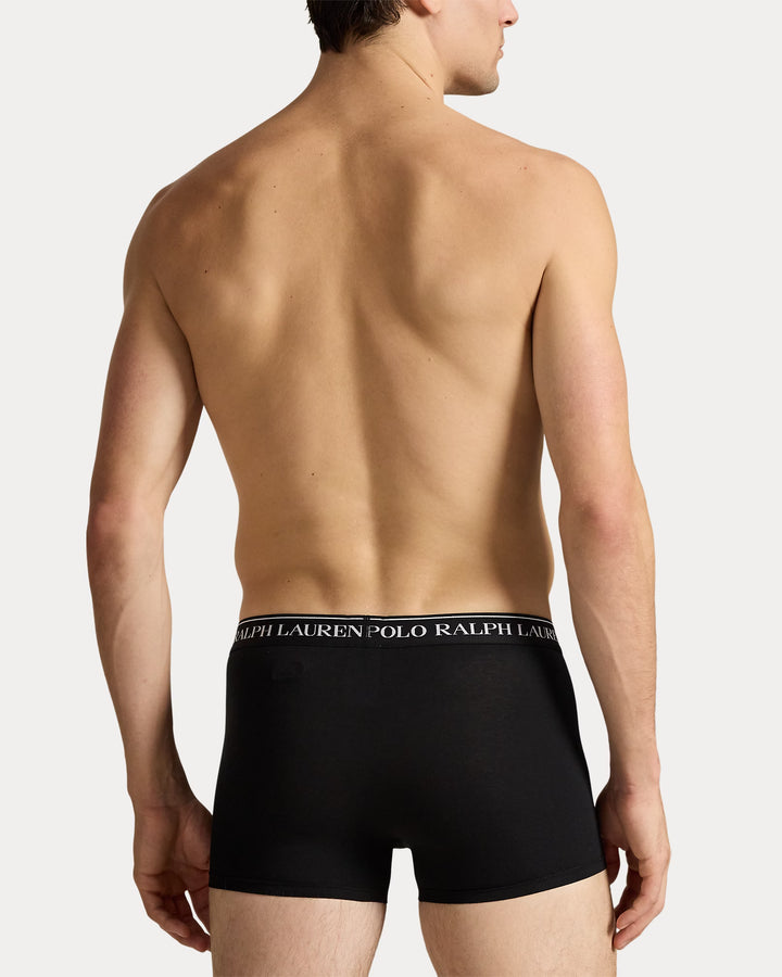 Ralph Lauren Calzoncillos bóxer de hombre de algodón elástico pack de 3 | Negro – imagen del producto 03