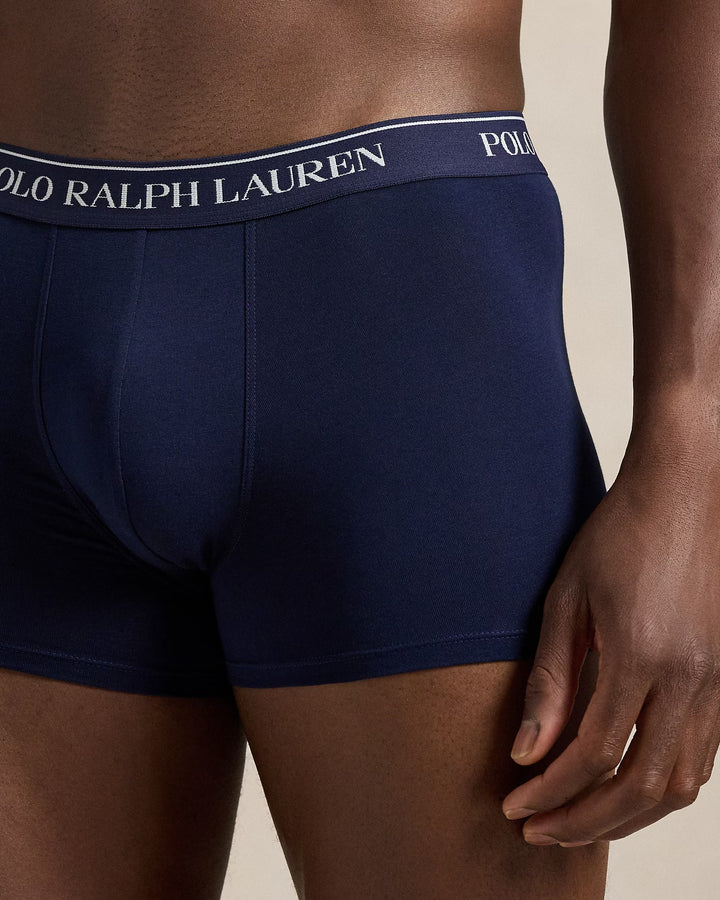 Ralph Lauren بوكسر رجالي من قطن مطاطي طقم من 3 | كحلي/أزرق ملكي/سماوي – صورة المنتج 05