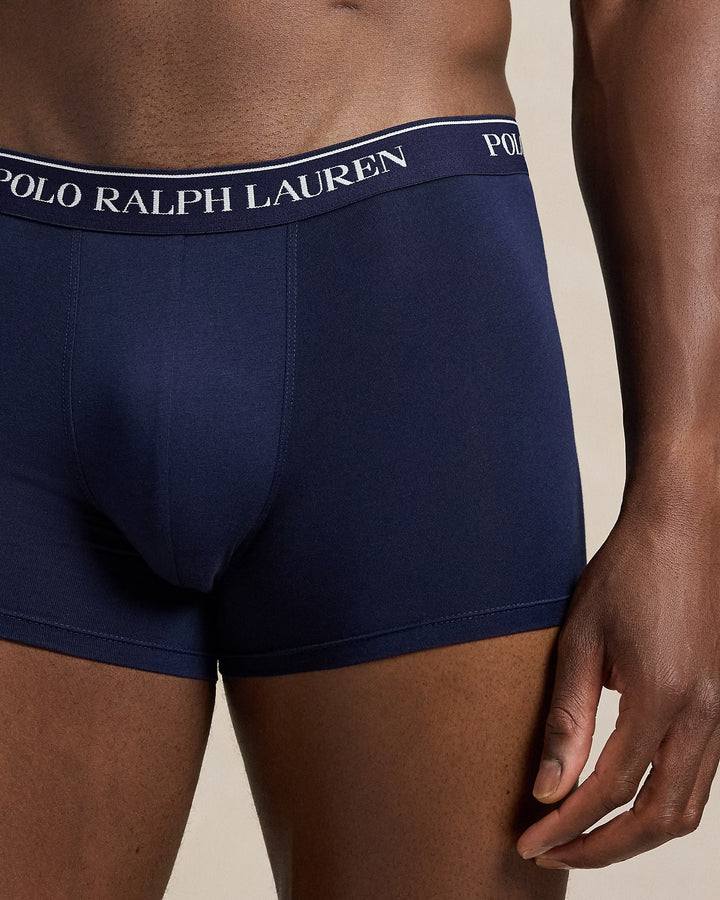 Ralph Lauren بوكسر رجالي من قطن مطاطي طقم من 3 | كحلي – صورة المنتج 04