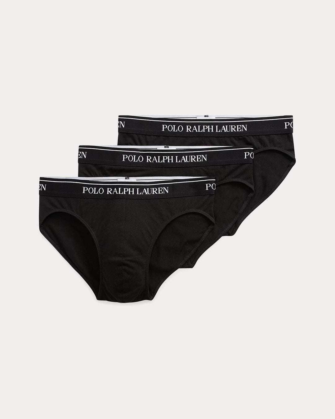Ralph Lauren Pack de 3 slips de tiro bajo | Negro