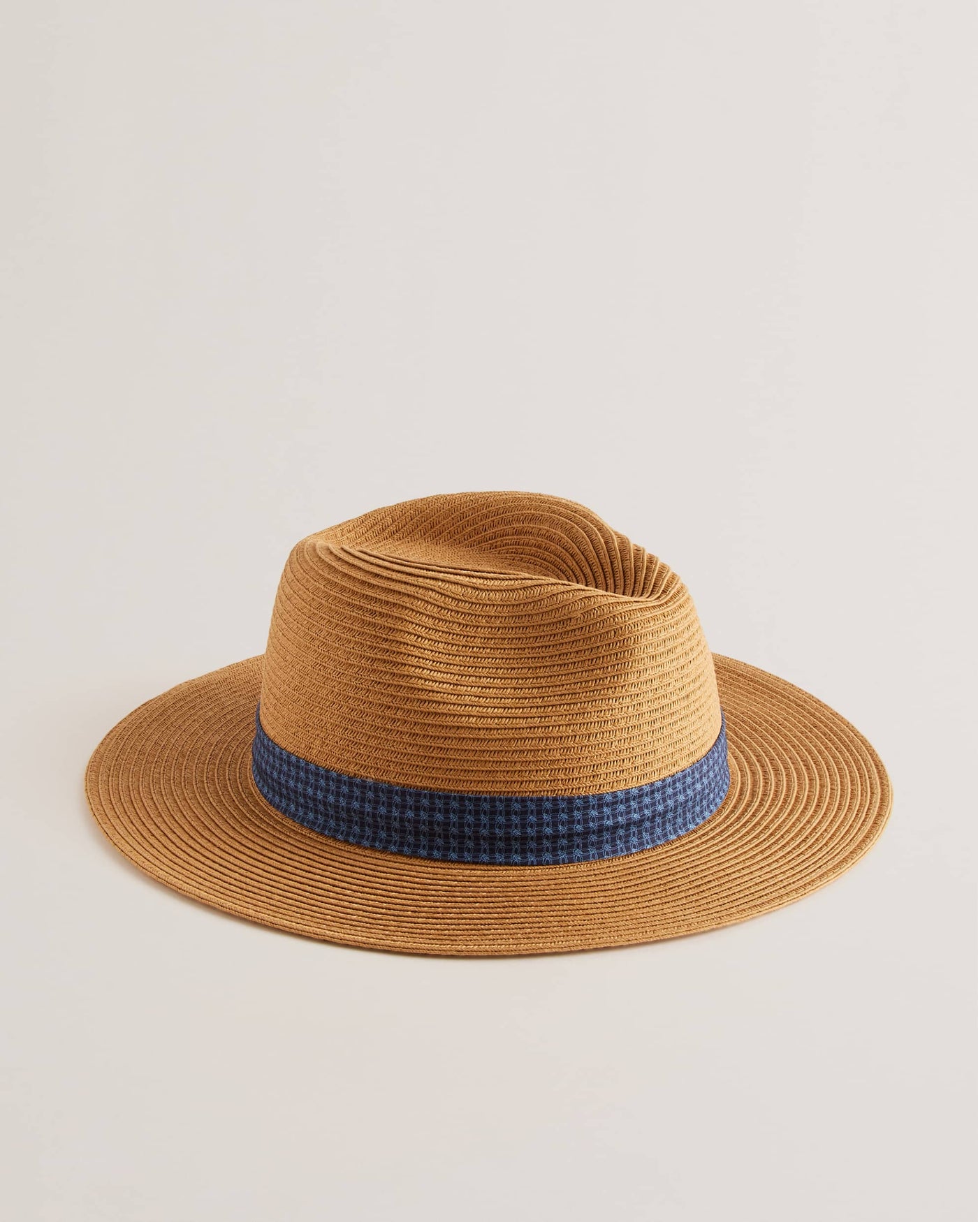 Ted Baker Hurcann Στρογγυλό Καπέλο | Καφέ/Σκούρο Μπλε