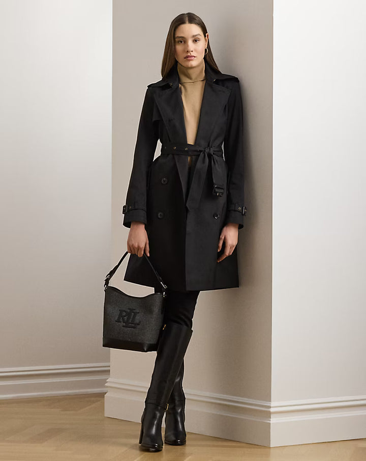 Lauren Ralph Lauren Σταυρωτή Καμπαρντίνα: Μαύρο – εναλλακτική όψη