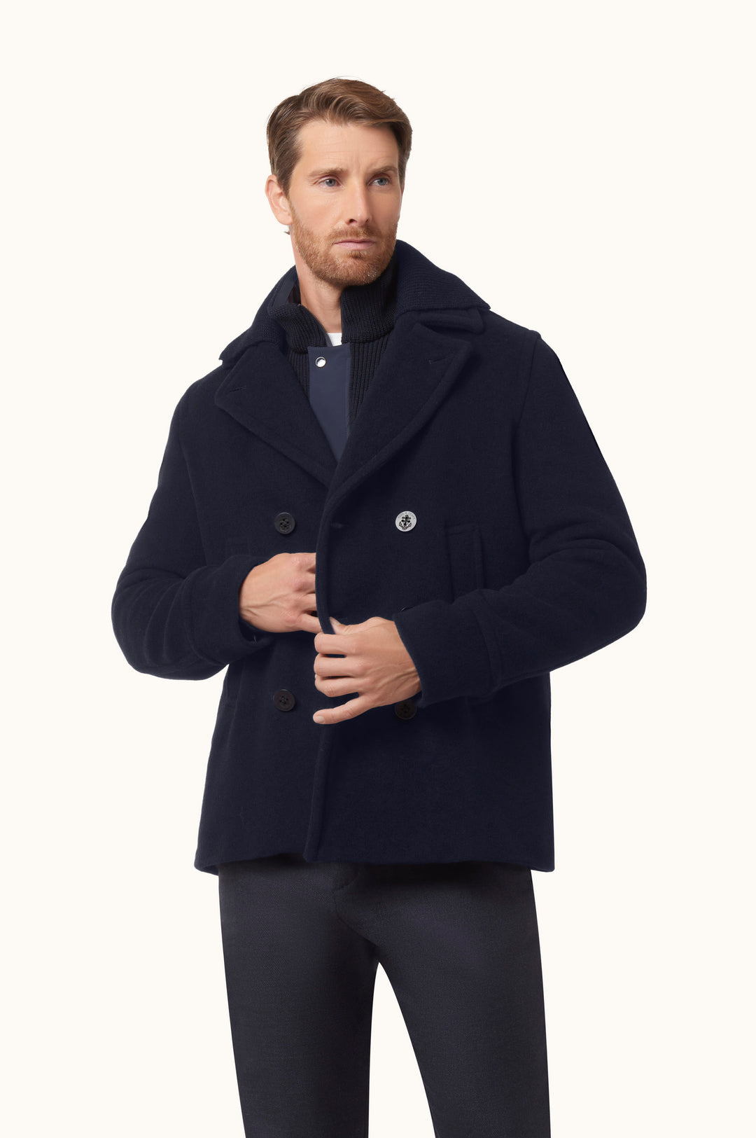 Paul & Shark True Peacoat από Μαλλί και Κασμίρ | Σκούρο Μπλε