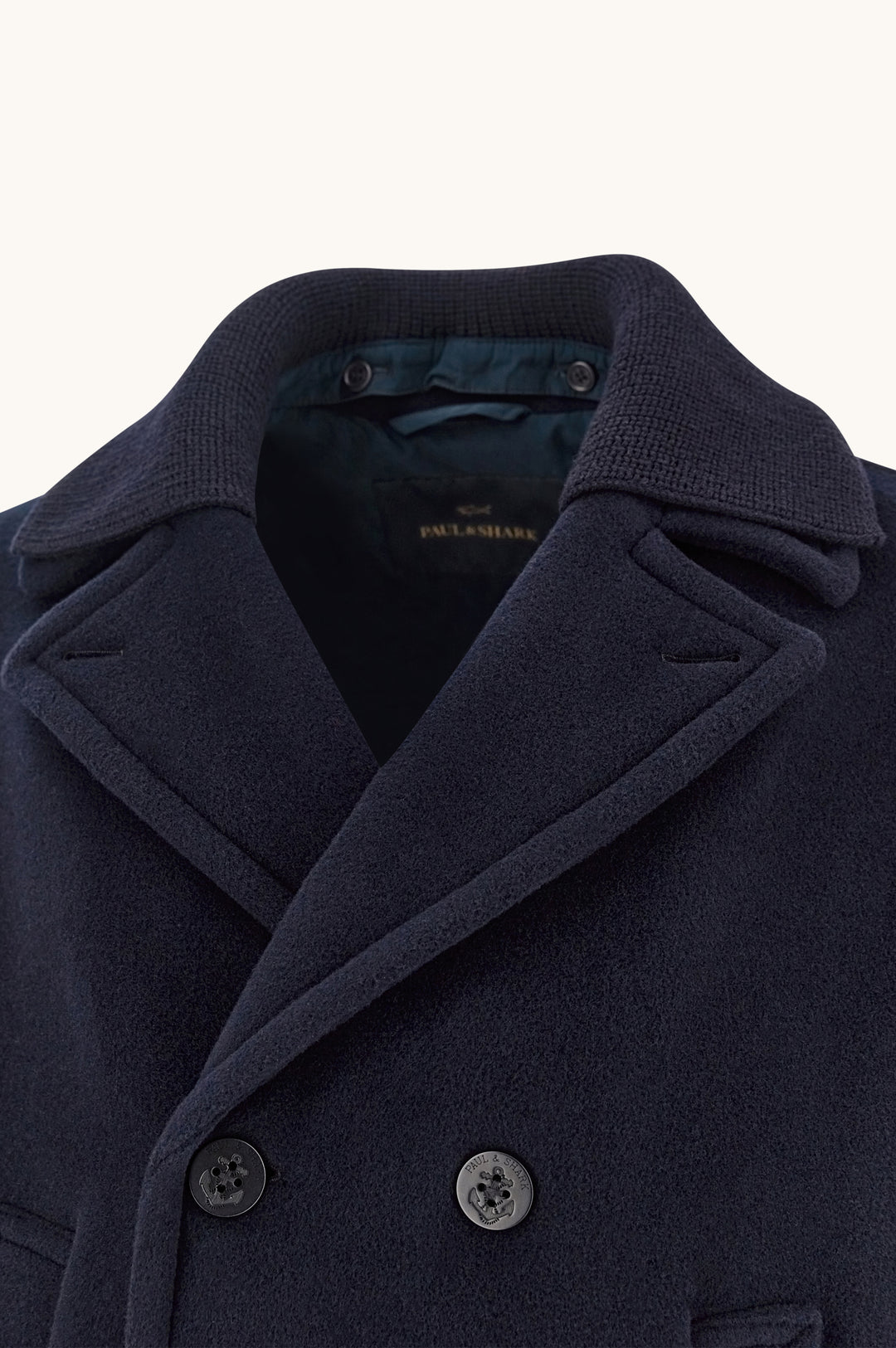 Caban en laine et cachemire Paul &amp; Shark, coloris bleu marine – image du produit 14