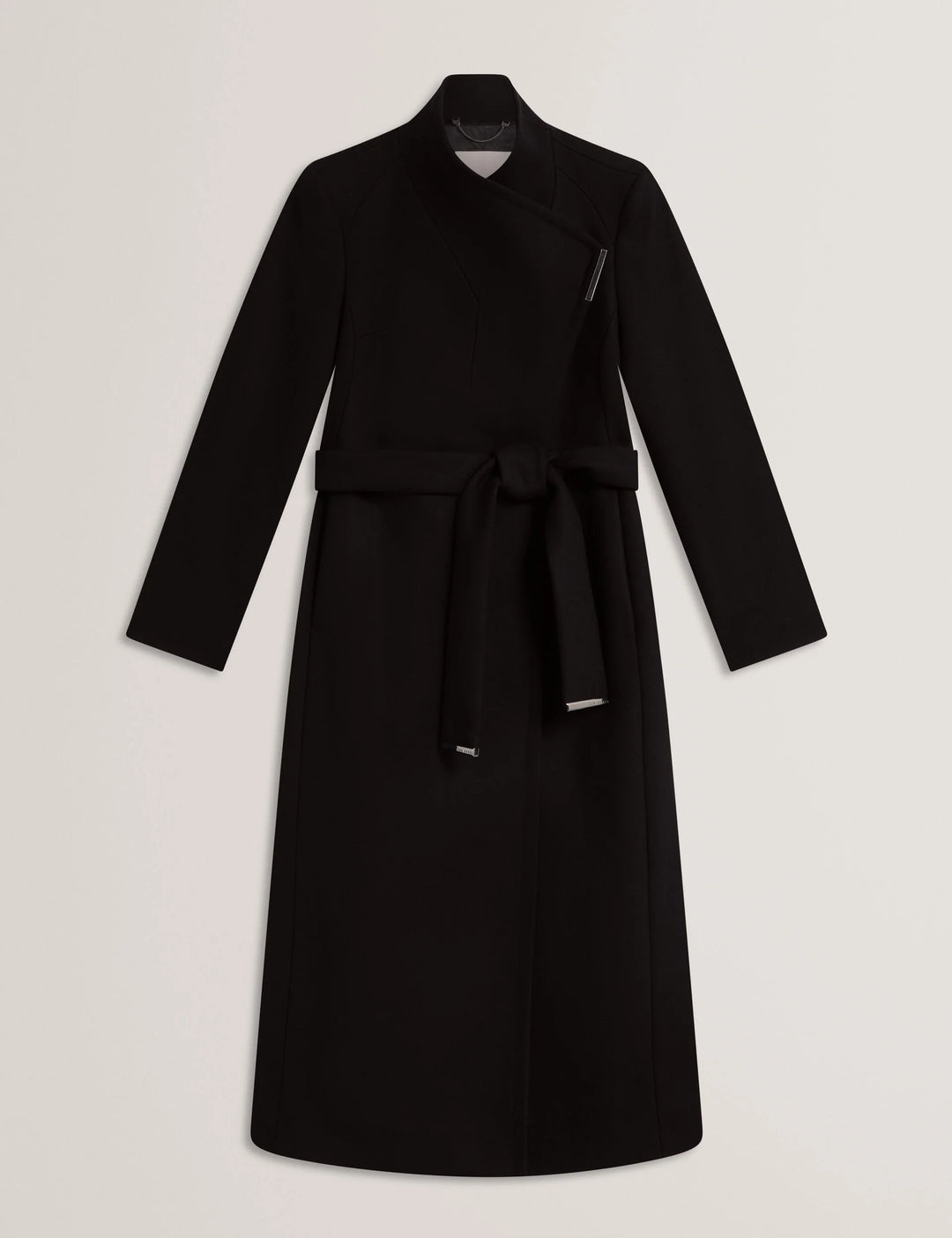 Ted Baker Rose معطف صوف لفّ بحزام | أسود – عرض بديل 6