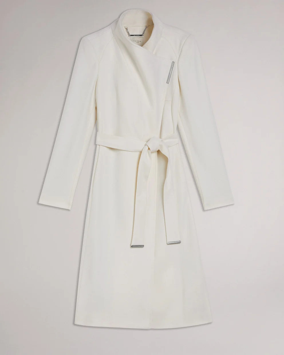 Ted Baker Rose Cappotto a Portafoglio in Lana con Cintura | Avorio – vista alternativa 5