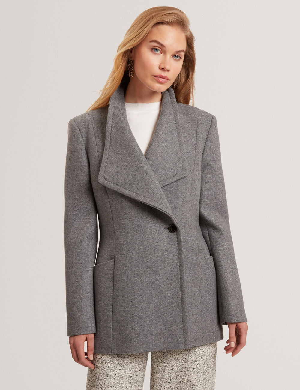 Ted Baker manteau court Evigna gris foncé – autre vue