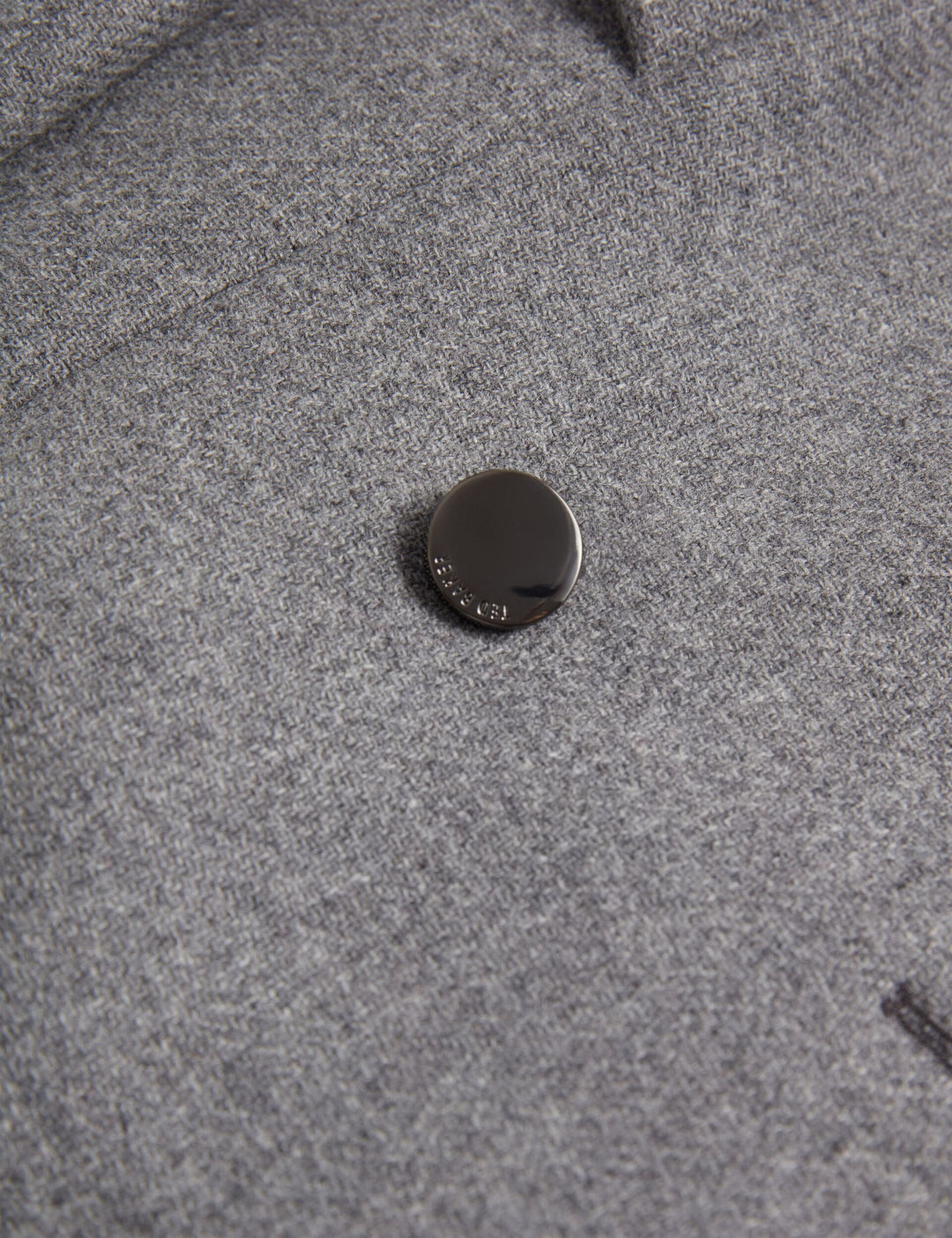 Ted Baker manteau court Evigna gris foncé – vue de côté