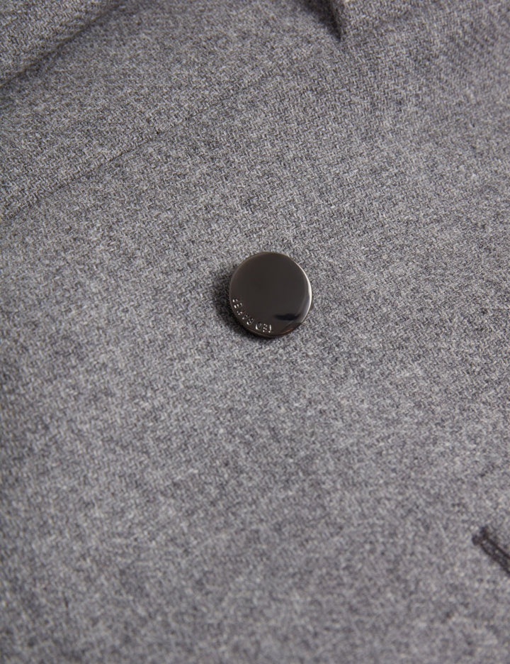 Ted Baker manteau court Evigna gris foncé – vue de côté