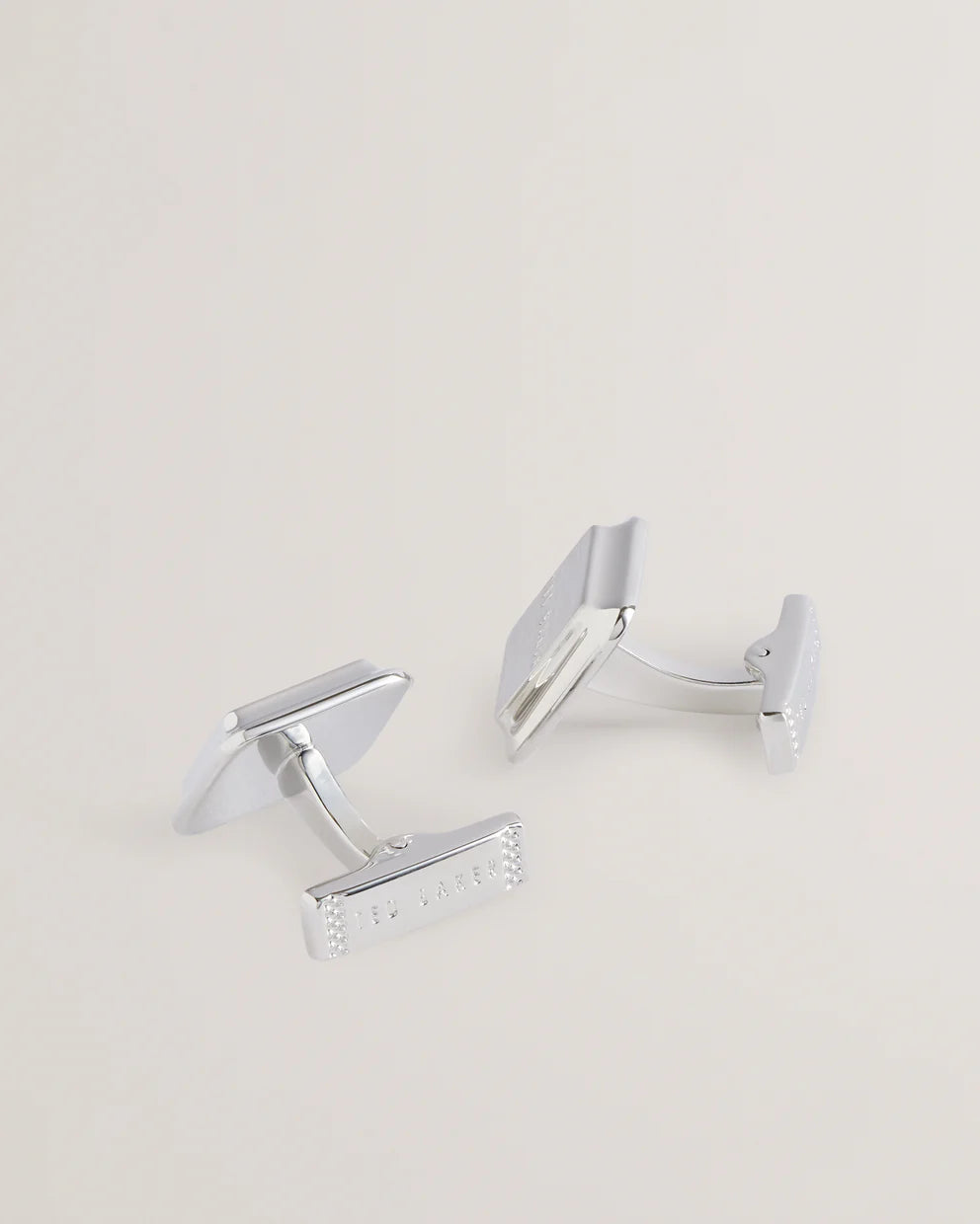 Ted Baker Tedly Branded Cufflinks | Silver