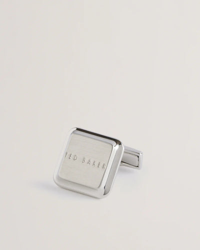 Ted Baker Tedly Branded Cufflinks | Silver