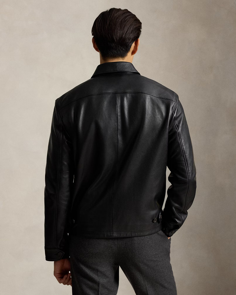 Ralph Lauren The Bayville Leather Jacket in Black – product view 02