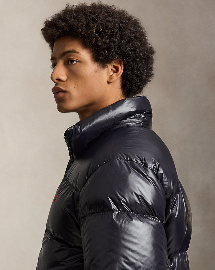Ralph Lauren سترة Gorham مبطنة بالزغب بلمسة لامعة — Polo Black Glossy, منظر 1
