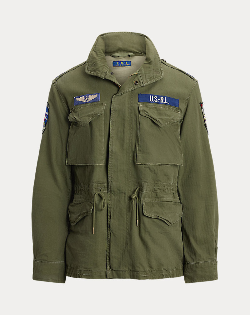 Ralph Lauren سترة Iconic Field — Olive Mountain W/Patches, منظر 1