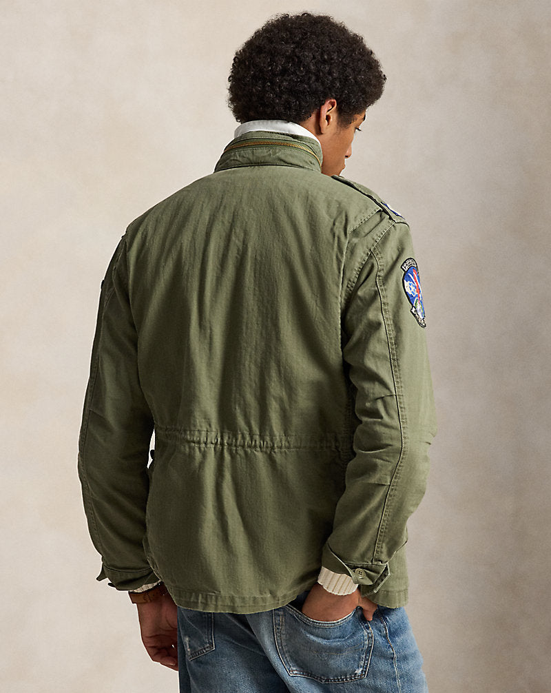Ralph Lauren Chaqueta Iconic Field — Olive Mountain W/Patches, vista 1